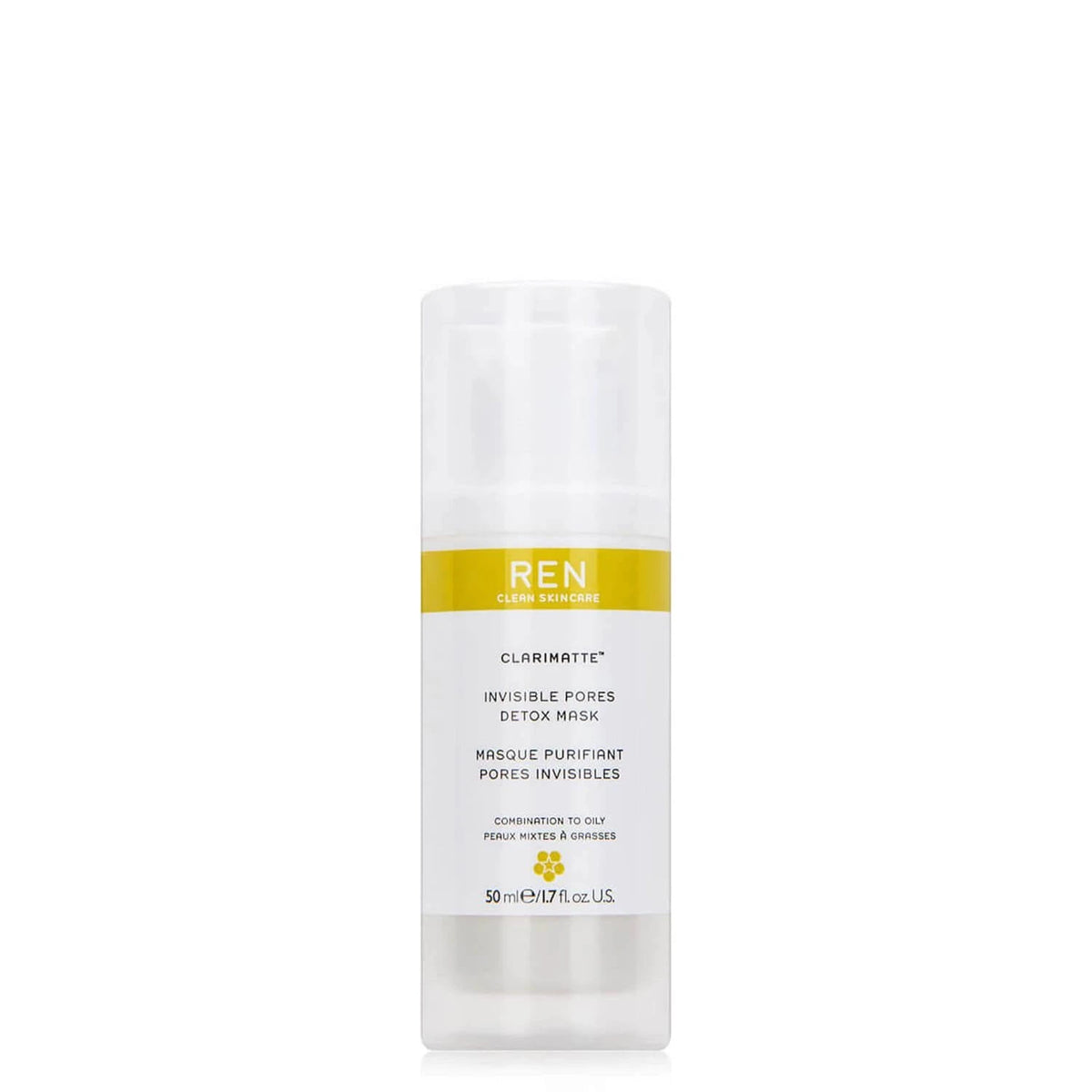 Ren, Clarimatte, Detox, Cream Mask, For Face, 50 ml *Tester