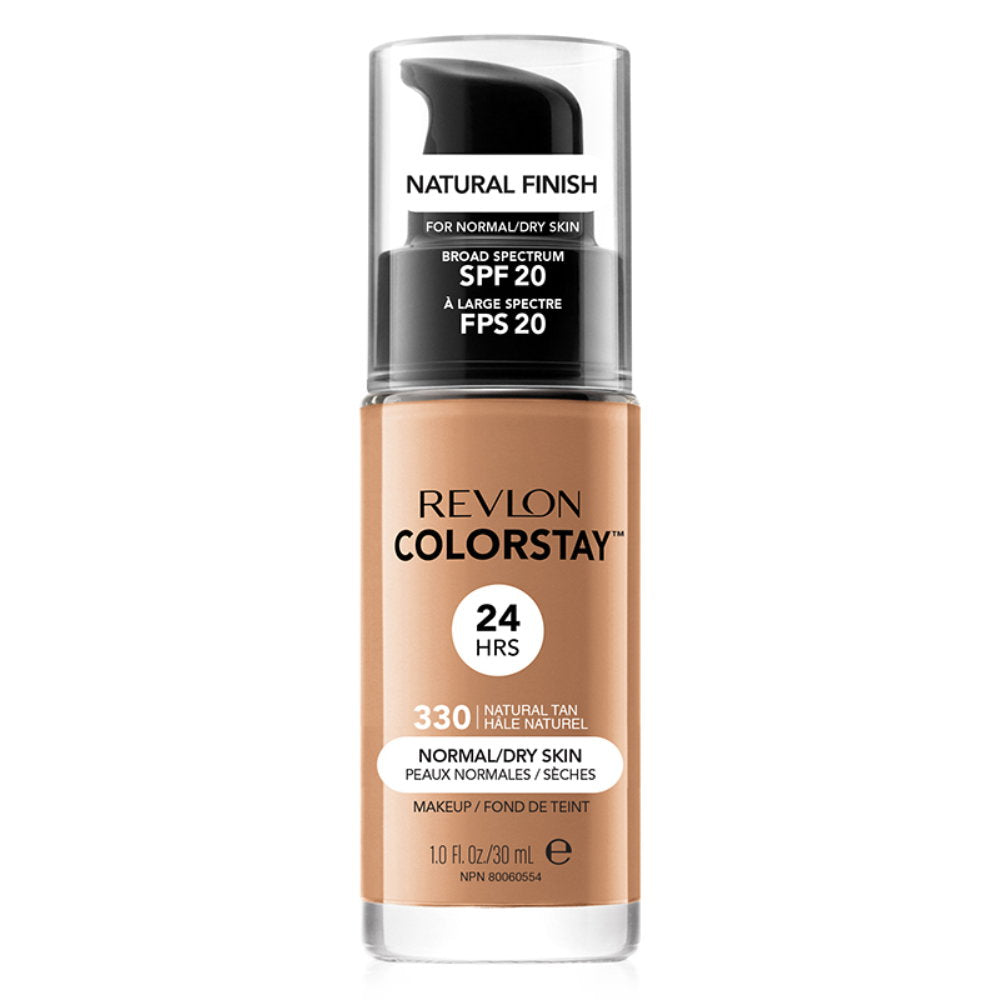 Revlon, Color Stay, Long Lasting, Liquid Foundation, 330, Natural Tan, SPF 20, 30 ml