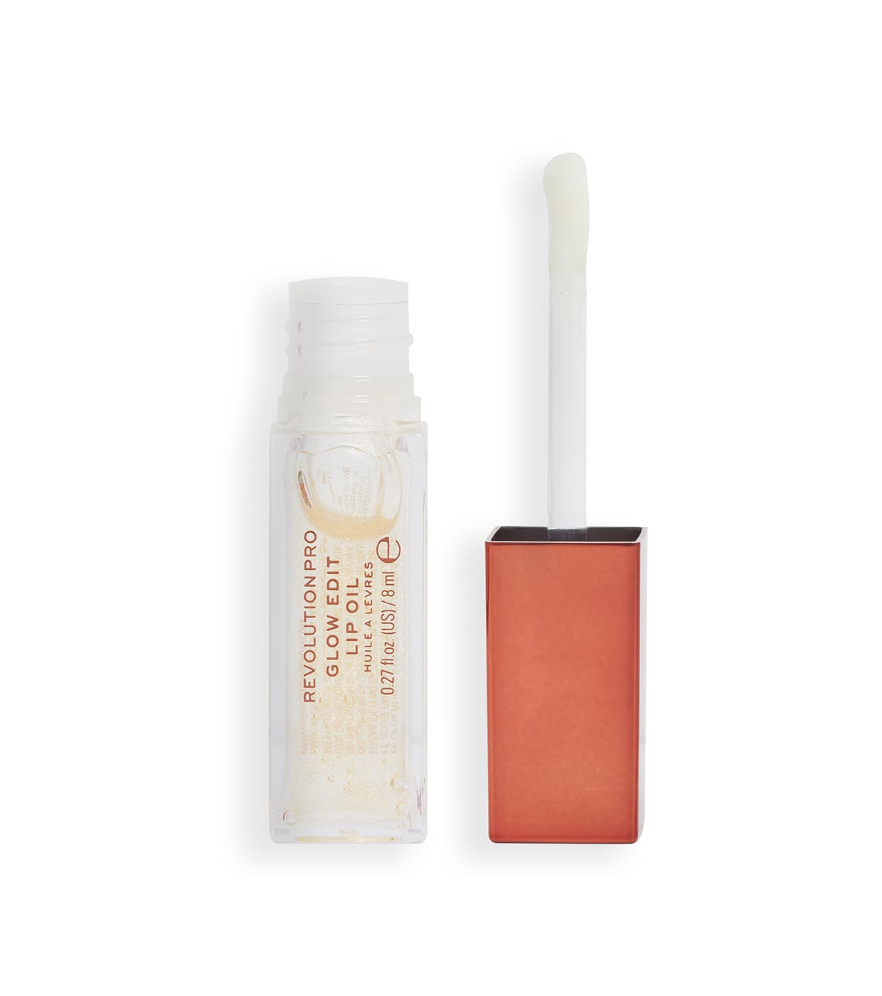 Revolution Pro, Glow Edit, Shimmer, Lip Oil, Clear, 8 ml