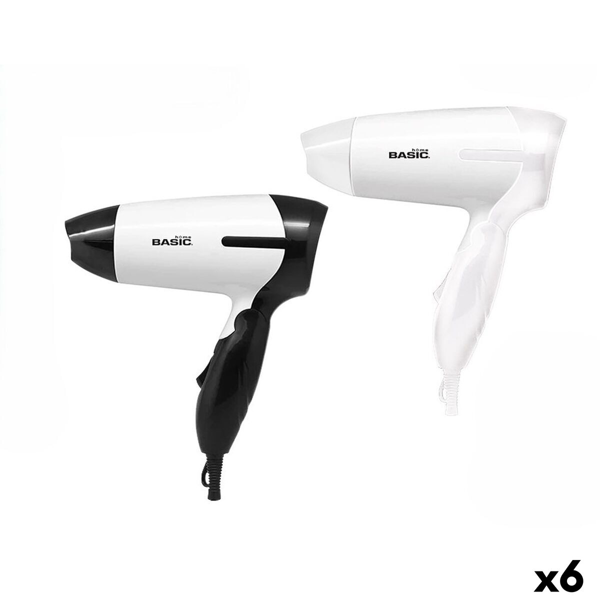 Foldbar hårtørrer Basic Home 1000 W produktemballage