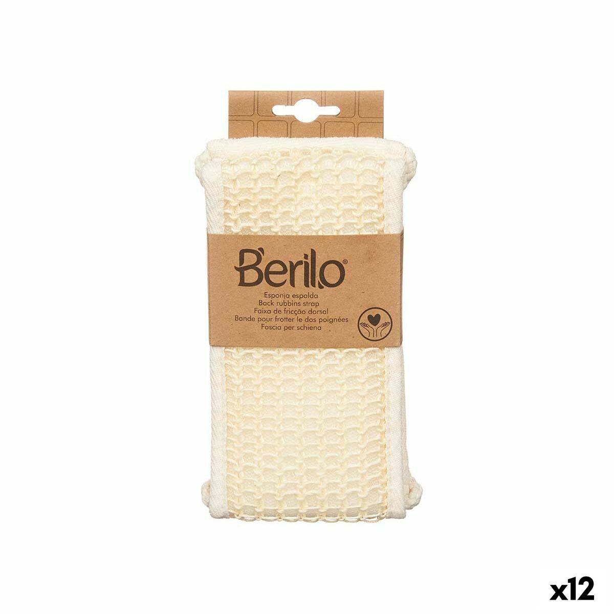 Massagesvamp Berilo White (12 enheder) produktemballage