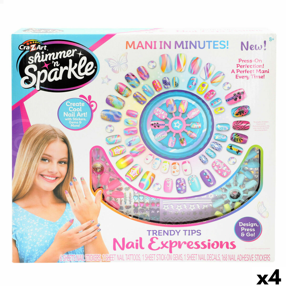 Nail Design Kit Cra-Z-Art (4 enheder) produktemballage