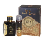 Set Ard Al Zaafaran: Oud 24 Hours, Eau De Parfum, Unisex, 100 ml + Oud 24 Hours, Deodorant Spray, Unisex, 50 ml
