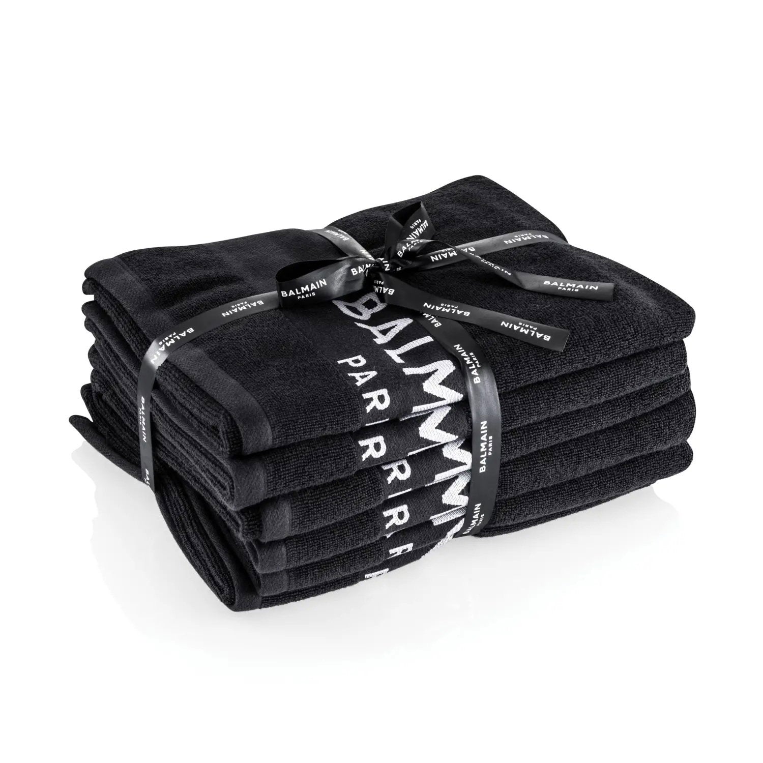 Set, Balmain, Black Bleach Proof Salon, Salon Textile Towel, 6 pcs