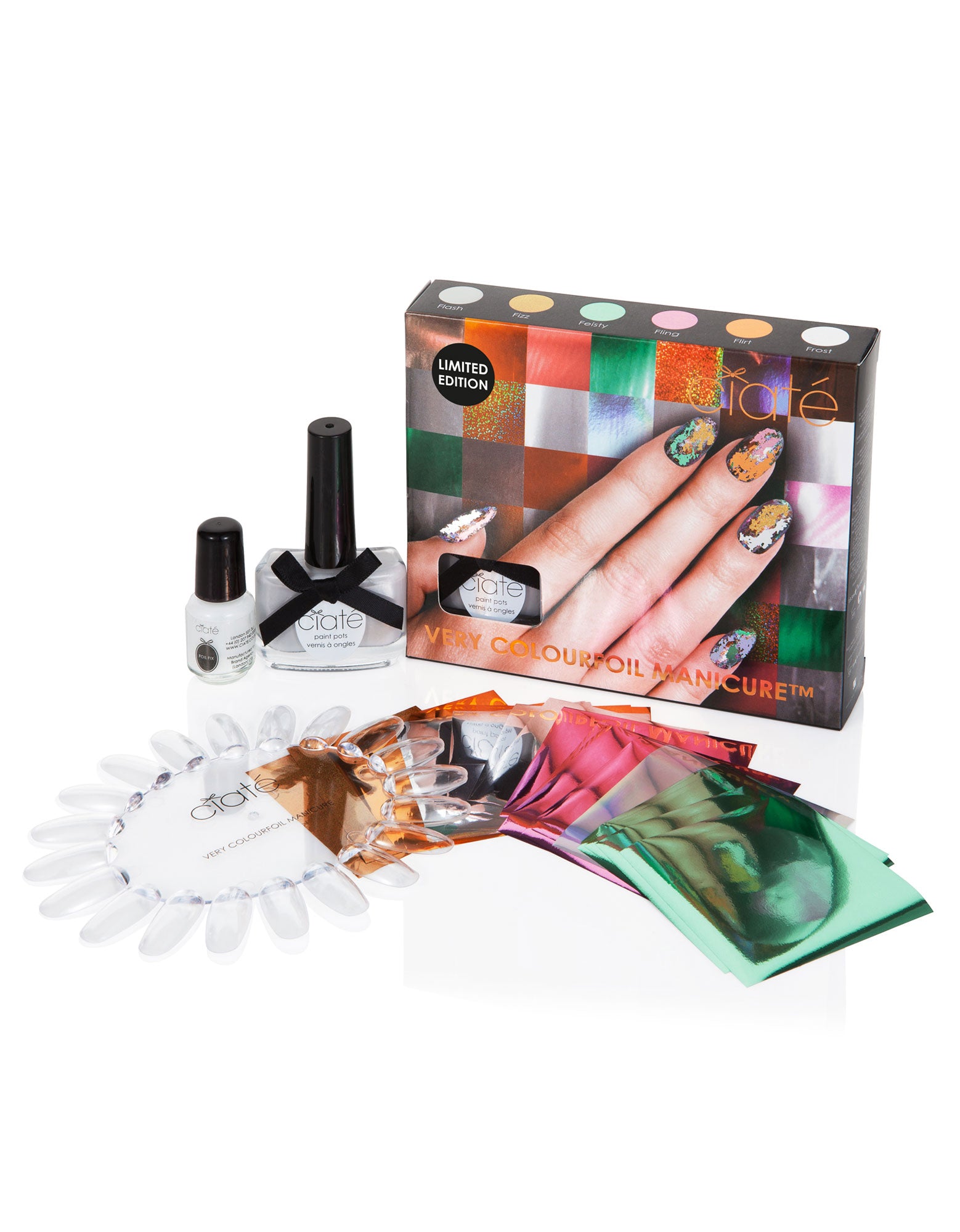 Set, Ciate London, Very Colourfoil Wonderland Carnival Couture, Nail Art Tool Kit