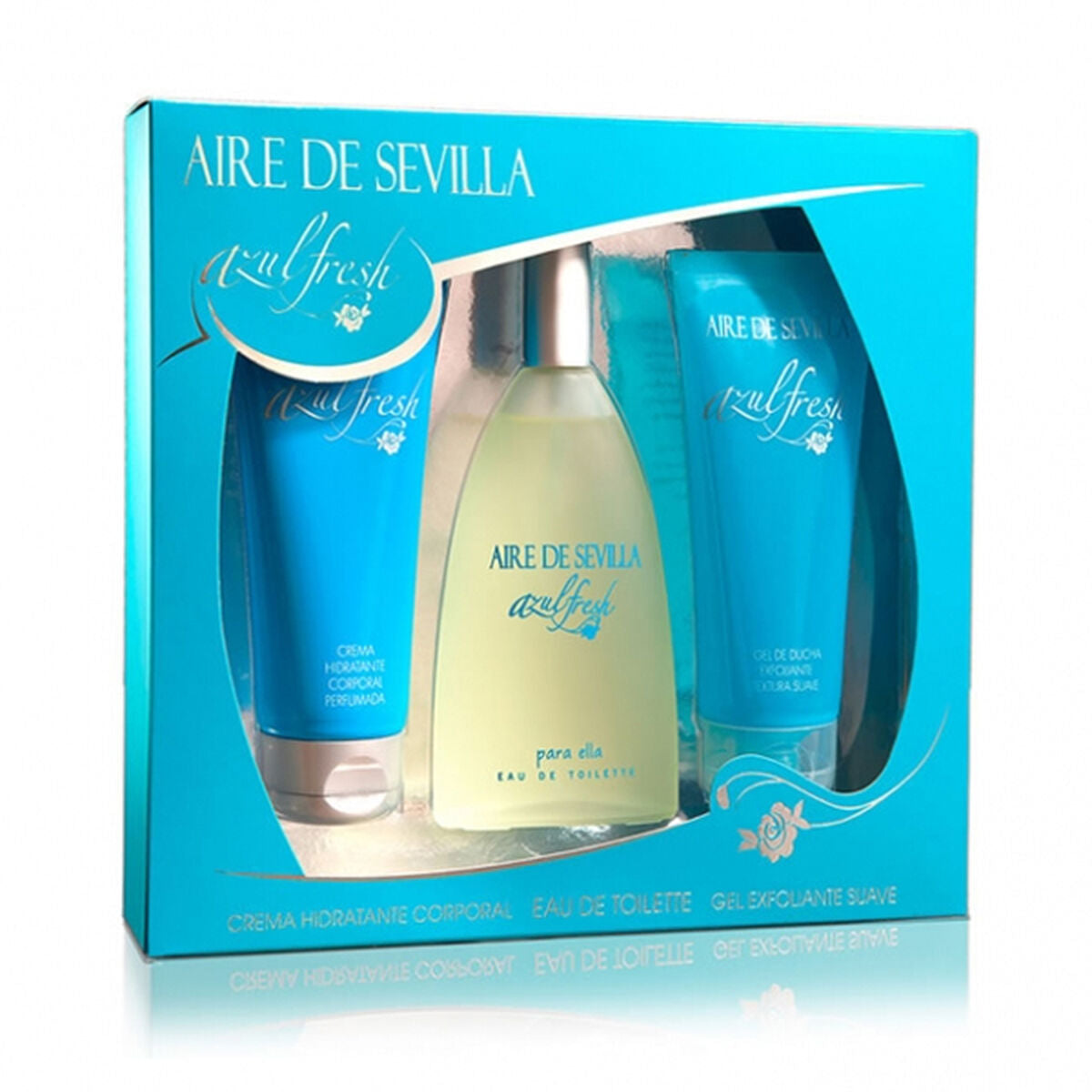 Unisex parfumesæt Aire de Sevilla 3 stykkers produktemballage