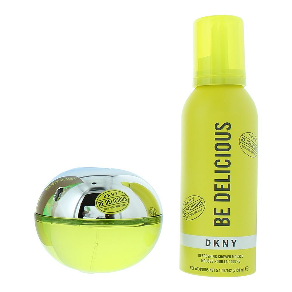 Set DKNY: Be Delicious, Eau De Parfum, For Women, 100 ml + Be Delicious, Cleansing, Shower Mousse, 150 ml
