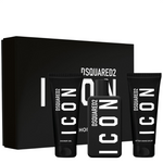 Set Dsquared 2: Icon, Eau De Parfum, For Men, 100 ml + Icon, Shower Gel, All Skin Types, 100 ml + Icon, Moisturizing, After-Shave Balm, 100 ml