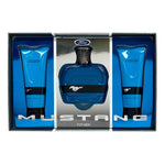 Set Ford: Mustang Blue, Eau De Toilette, For Men, 100 ml + Mustang Blue, Hydrating, After-Shave Balm, 100 ml + Mustang Blue, Hydrating, Body Wash, For Hair & Body, 100 ml