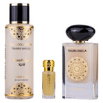 Set Gulf Orchid: Tahara Vanilla, Eau De Parfum, Unisex, 60 ml + Tahara Vanilla, Scented Spray, For Women, 250 ml + Tahara Vanilla, Perfume Oil, For Women, 12 ml *Miniature