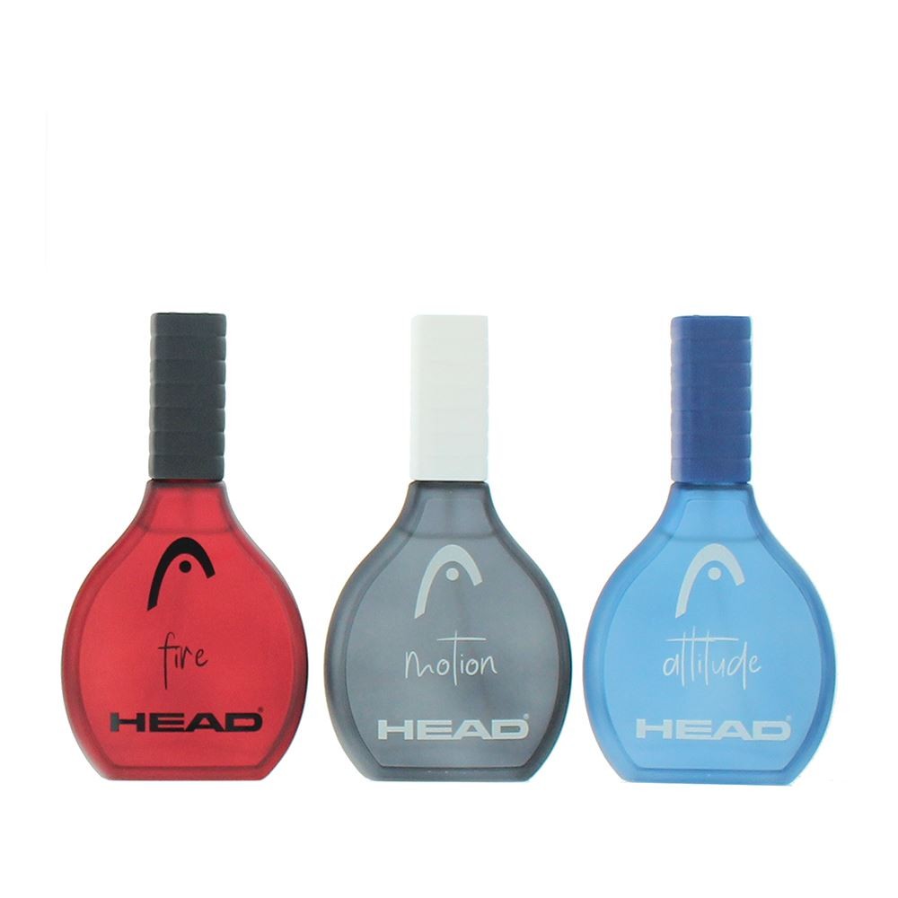 Set Head: Fire, Eau De Toilette, For Men, 50 ml + Motion, Eau De Toilette, For Men, 50 ml + Attitude, Eau De Toilette, For Men, 50 ml