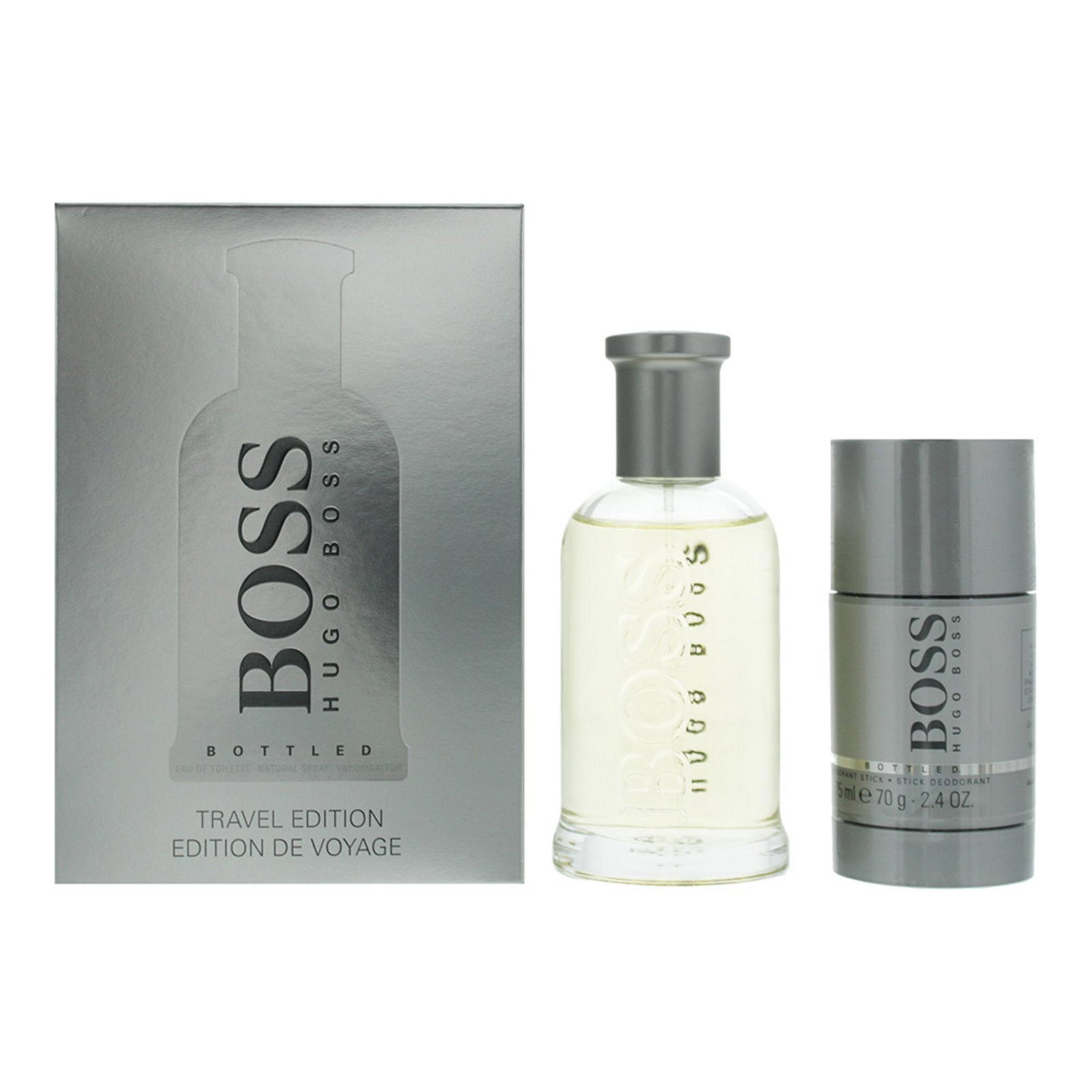 Set Hugo Boss: Boss Bottled, Eau De Toilette, For Men, 100 ml + Boss Bottled, Anti-Perspirant, Deodorant Stick, For Men, 75 ml