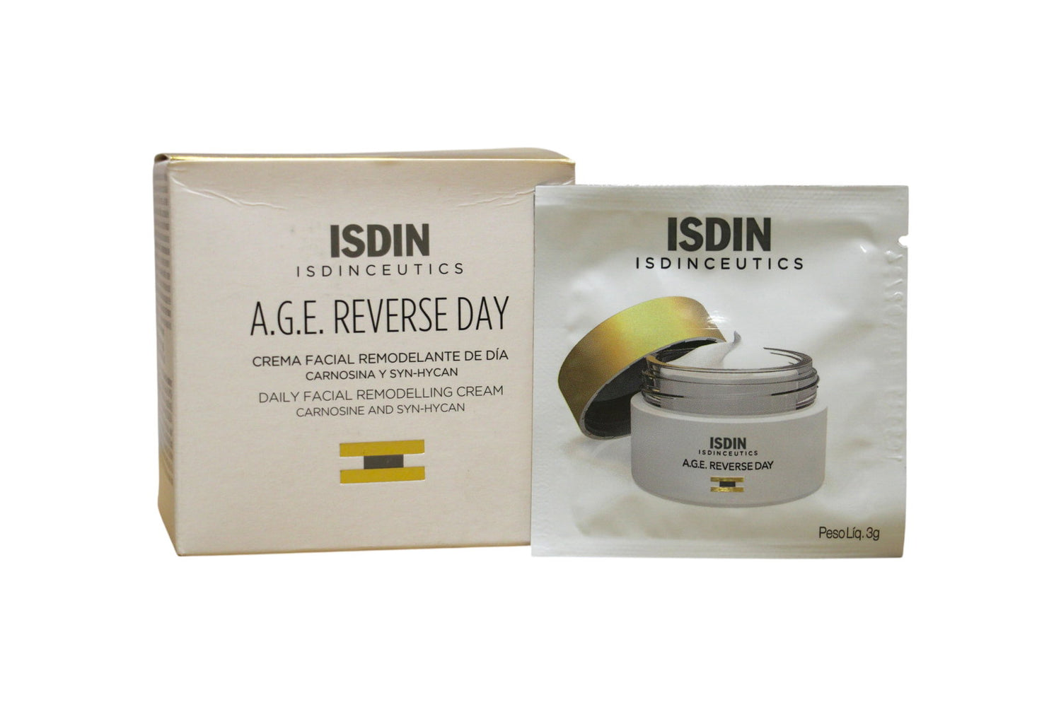 Set, Isdin, Isdinceutics Age Reverse, Remodeling, Day, Cream, For Face, 24 pcs, 3 ml *Sample
