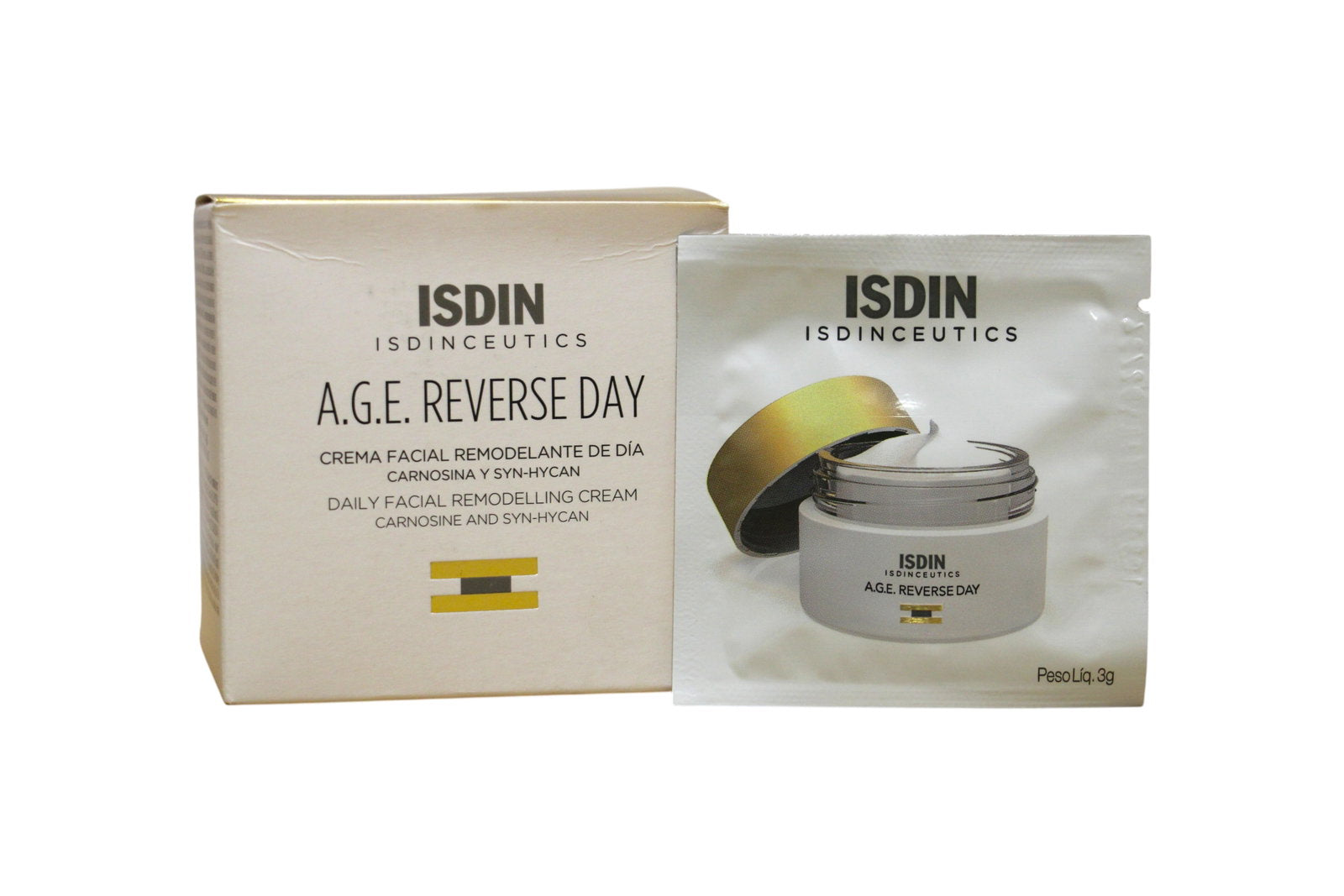 Set, Isdin, Isdinceutics Age Reverse, Remodeling, Day, Cream, For Face, 24 pcs, 3 ml *Sample