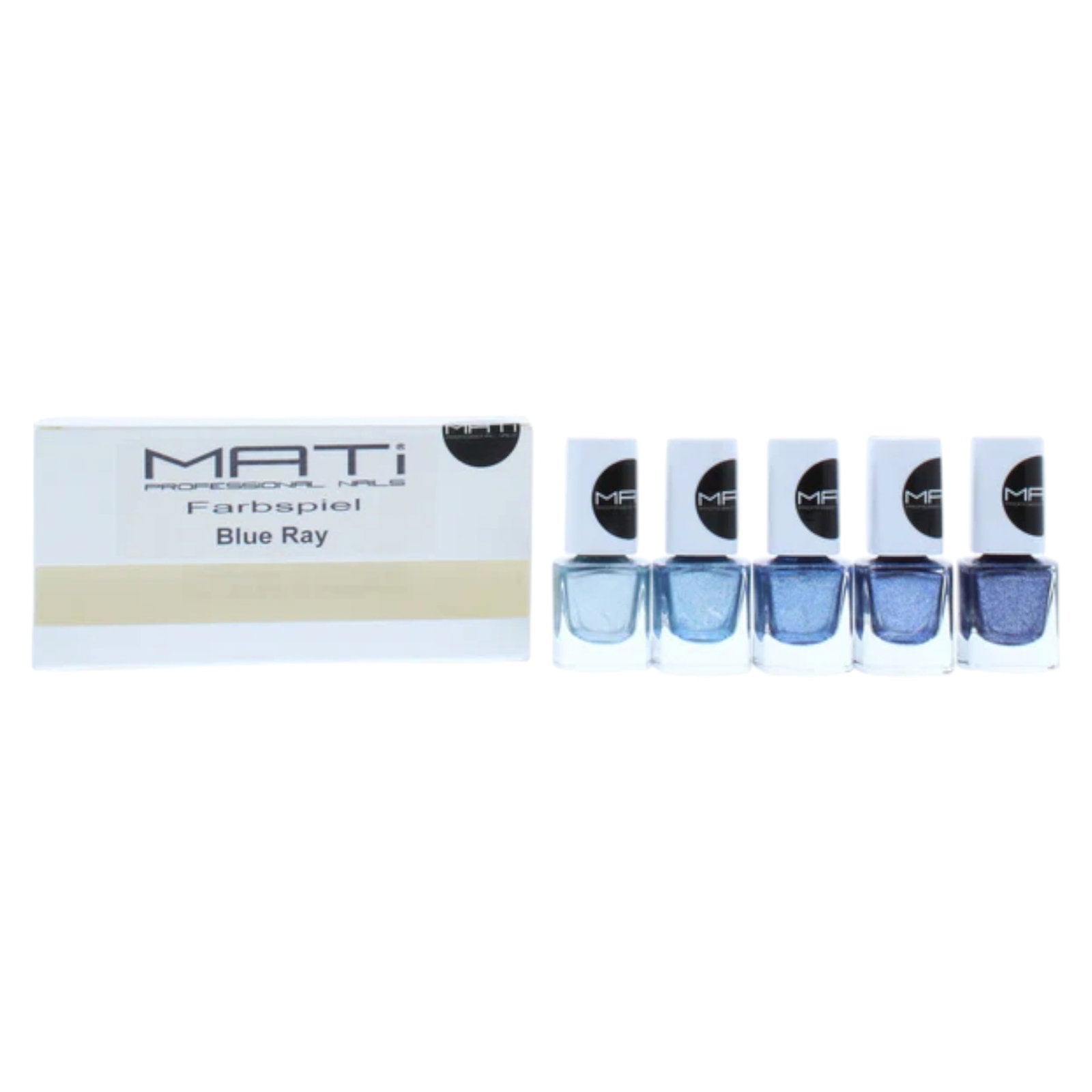 Set, Mati, Blue Ray, Nail Polish, 5 pcs, 5 ml