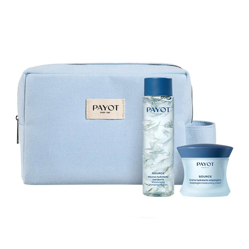 Sæt Payot: Source Adaptogen, Fugtgivende 48T, Creme, Til ansigtet, 50 ml + Source, Fugtgivende, Essence Lotion, Til ansigtet, 125 ml