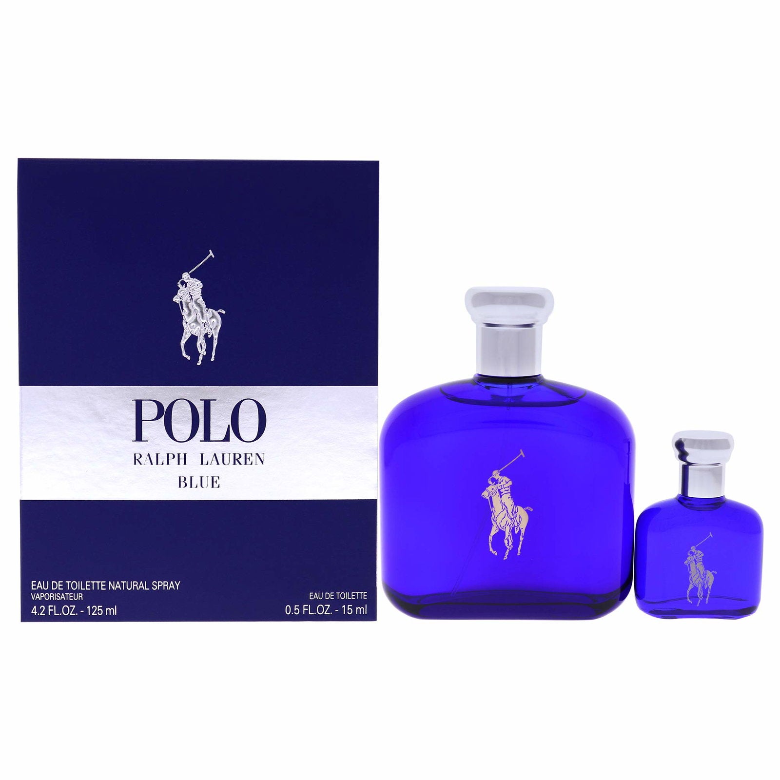 Set Ralph Lauren: Polo Blue, Eau De Toilette, For Men, 125 ml + Polo Blue, Eau De Toilette, For Men, 15 ml *Miniature