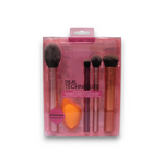 Set Real Techniques: Everyday Essentials Kit, Eyebrow Cream  Pencil, Powder & Brush 3-In-1, 2 + Everyday Essentials Kit, Makeup Sponge, Orange + Everyday Essentials Kit, Foundation Brush