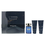 Set Rochas: L'Homme Rochas, Eau De Toilette, For Men, 100 ml + L'Homme Rochas, Hydrating, Shower Gel, All Skin Types, 100 ml + L'Homme Rochas, Hydrating, After-Shave Balm, 100 ml