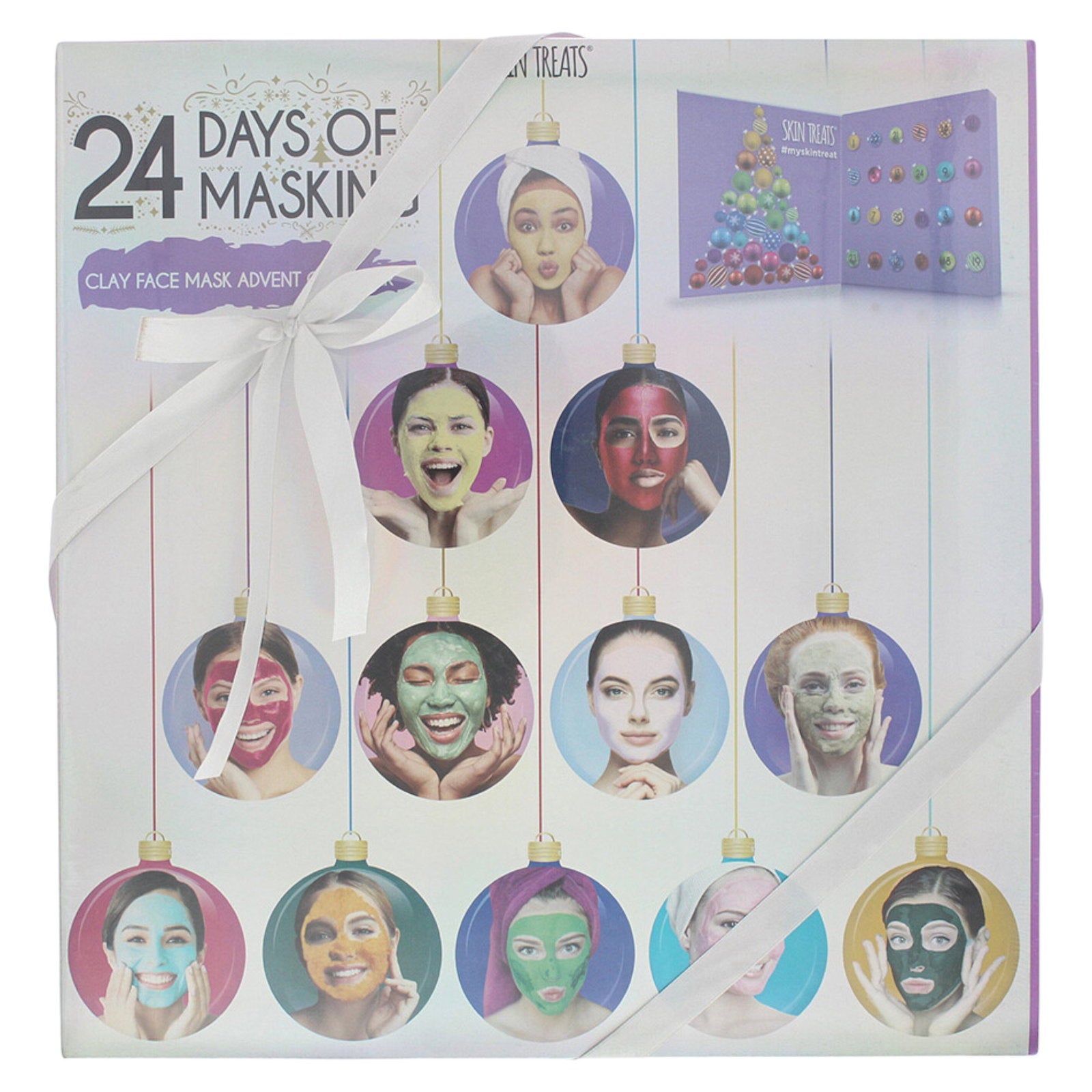 Set, Skin Treats, 24 Days Of Masking Advent Calendar, Clay Mask, 24 pcs, 192 ml