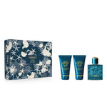 Set Versace: Eros, Eau De Toilette, For Men, 50 ml + Eros, Shower Gel, For All Skin Types, 50 ml + Eros, Hydrating, After-Shave Balm, 50 ml