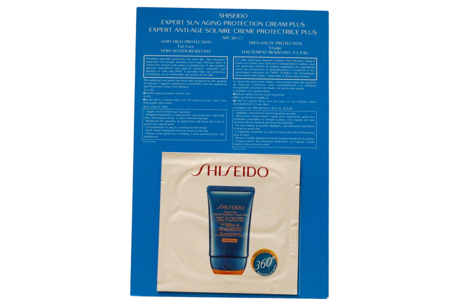Shiseido, Expert, Sun Protection, Cream, For Face, SPF 50+, 2 ml *Sample