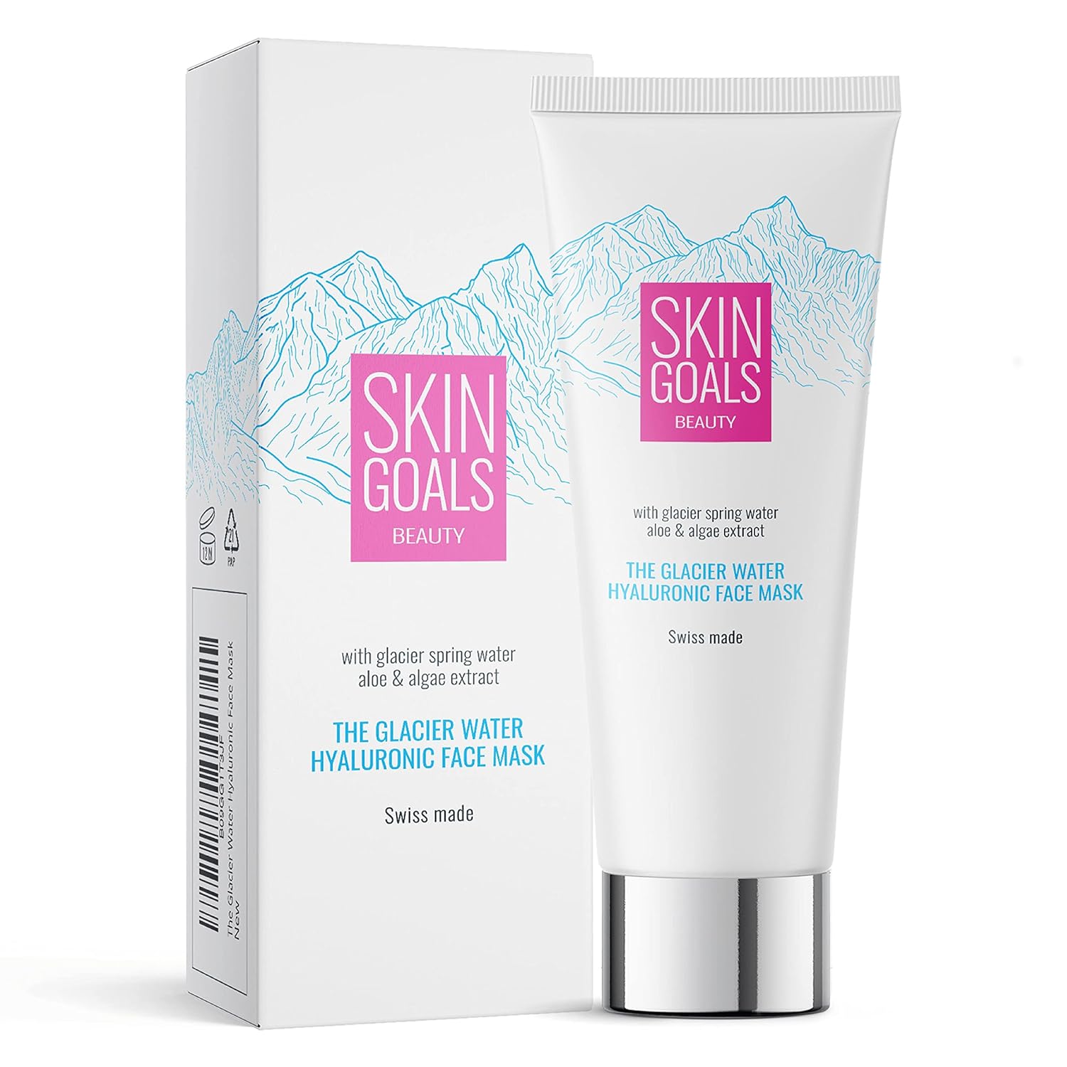 Skin Goals Beauty, The Glacier, Aloe Vera & Algae Extract, Rejuvenating, Cream Mask, For Face, 75 ml