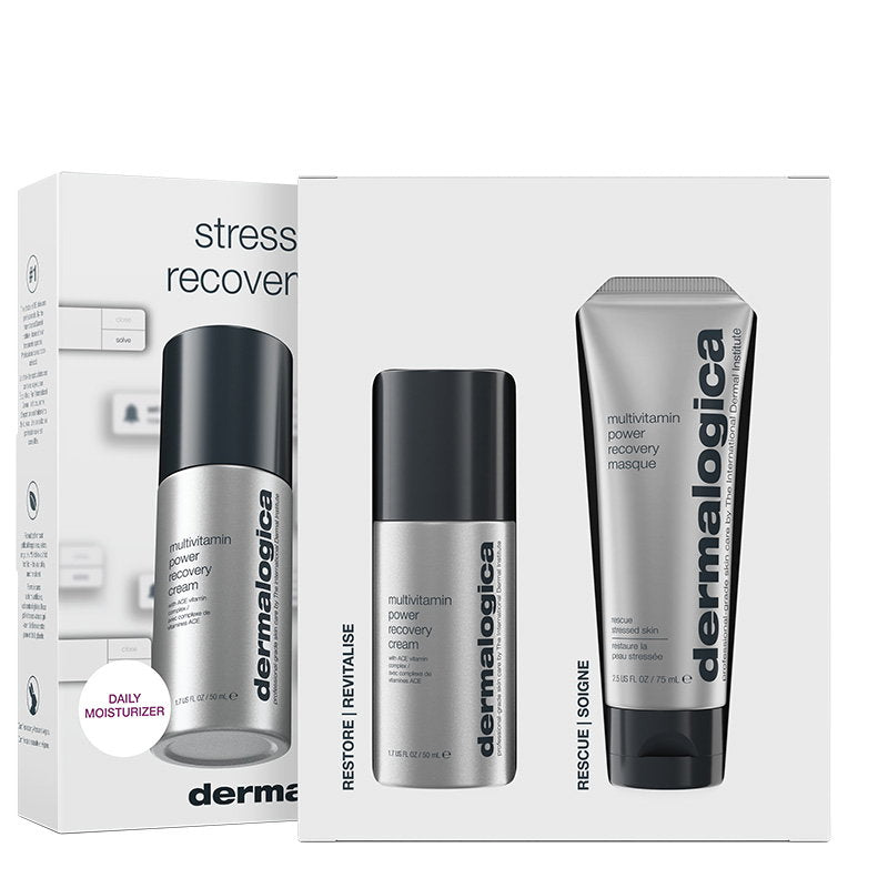 Stressed Skin Recovery System Set Dermalogica: Multivitamin Power Recovery, Recovery, Cream, For Face, 50 ml + Multivitamin Power Recovery, Recovery, Cream Mask, For Face, 75 ml