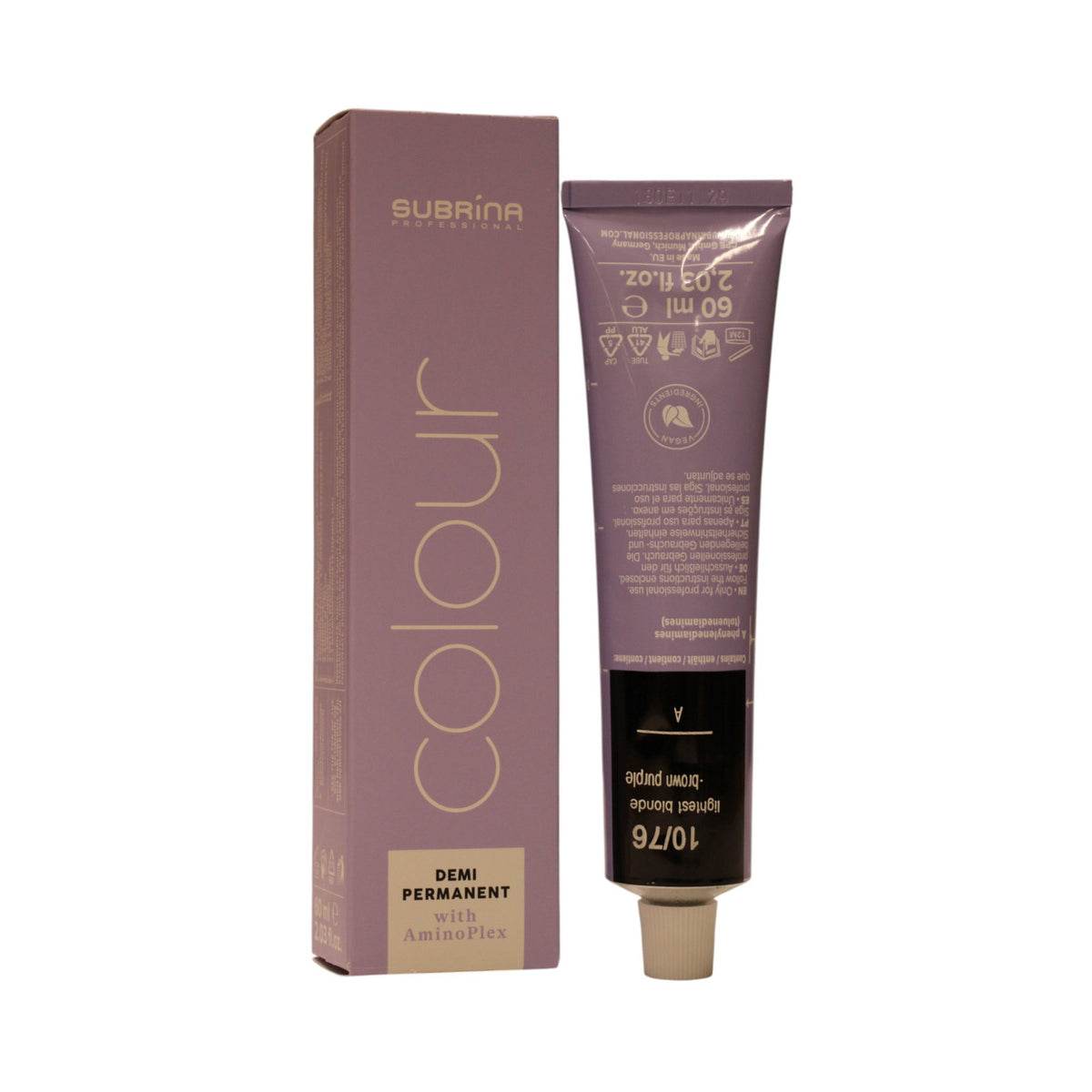Subrina Professional Demipermanent hårfarve 10/76 Lysest blond brun-violet 60 ml