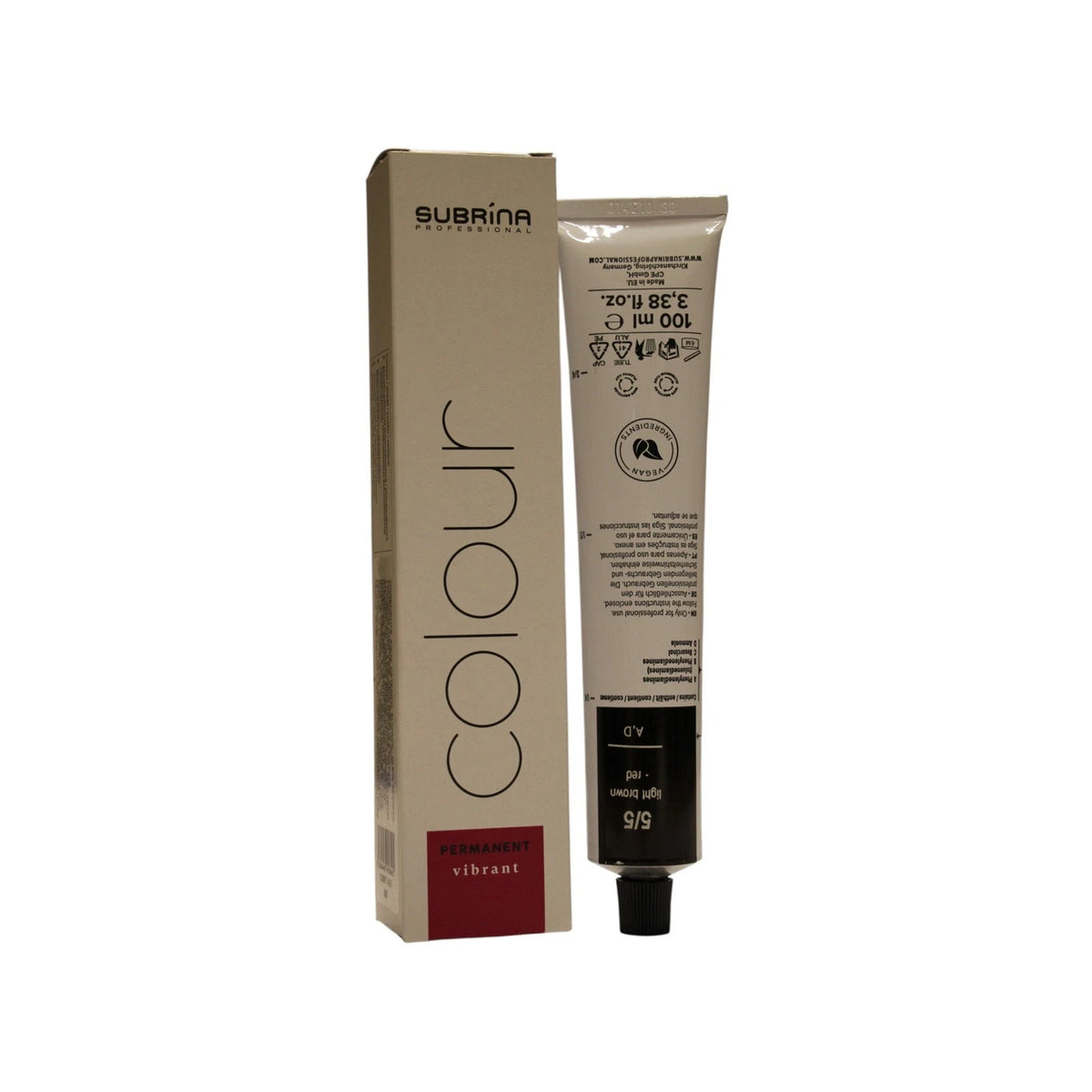 Subrina Professional, Essential Colour, Permanent Hårfarve, 5/5 , 100 ml