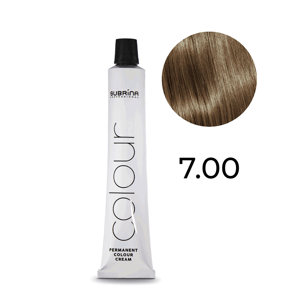 Subrina Professional, Essential Colour, Permanent Hair Dye, 7/00 Natural Medium Blonde, 100 ml