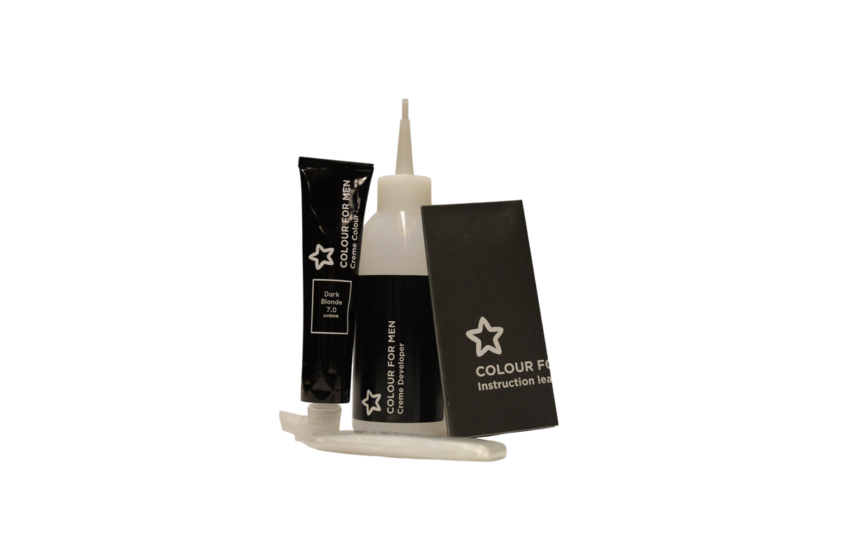 Superdrug Colour For Men Semi-Permanent Hårfarve 7.0 Mørkblond 30 ml Tester