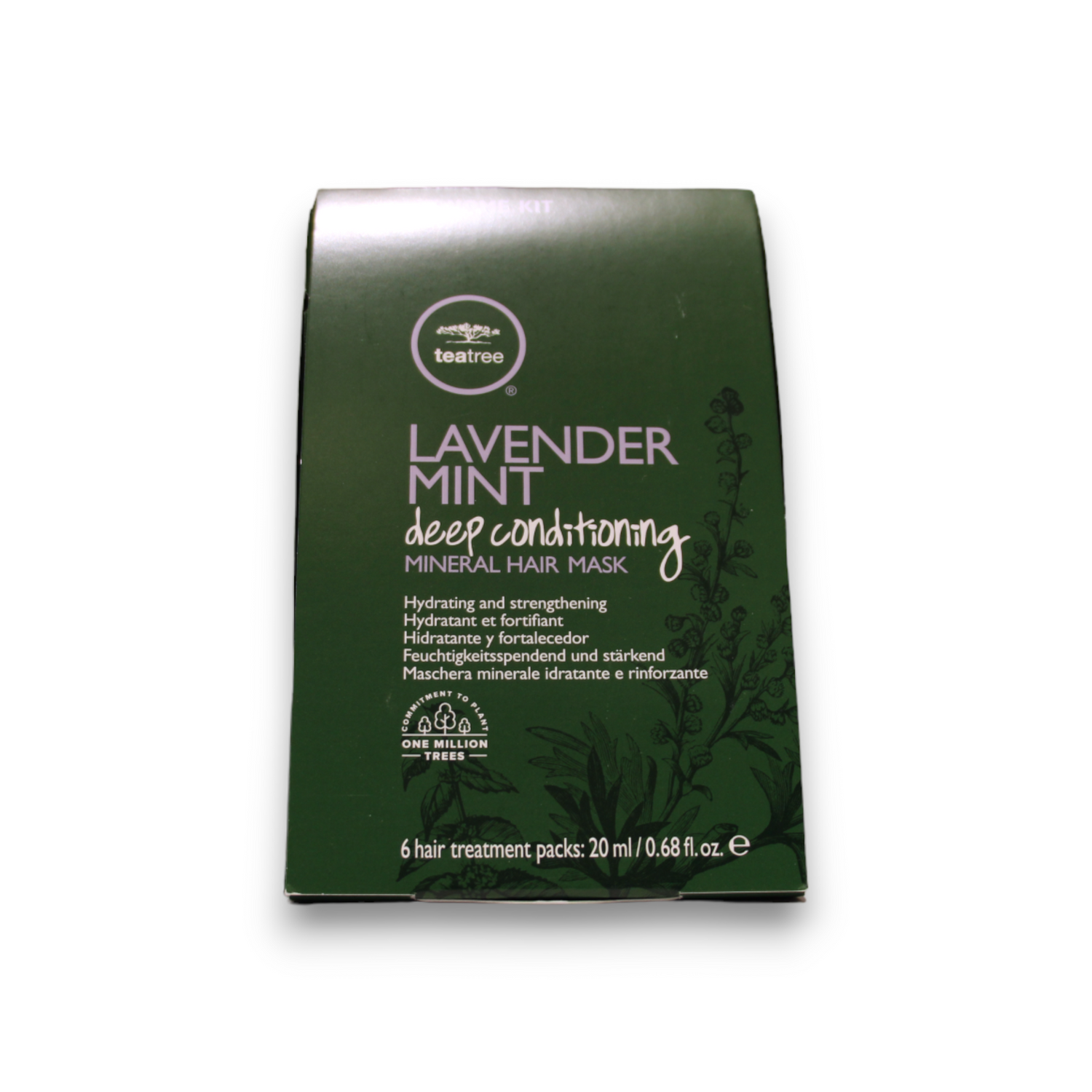 Set, Tea Tree by Paul Mitchell, Lavender Mint Deep Conditioning, Paraben-Free, Hair Treatment Cream Mask, Hydrating & Strengthening, 6 pcs, 20 ml