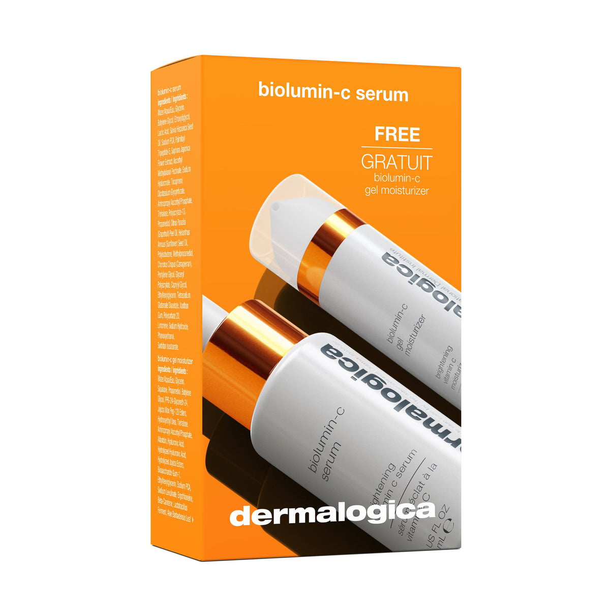 Travel Set Dermalogica: Biolumin-C, Vitamin C, Brightening, Serum, For Face, 30 ml + Biolumin-C, Vitamin C, Moisturizing, Gel, For Face, 15 ml *Miniature