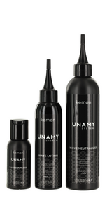 Unamy System Wave Set Kemon: Wave Equalizer, Hair Treatment Lotion Mask, 50 ml + Wave Lotion, Hair Treatment Lotion Mask, 150 ml + Wave Neutralizer, Hair Treatment Lotion Mask, 250 ml