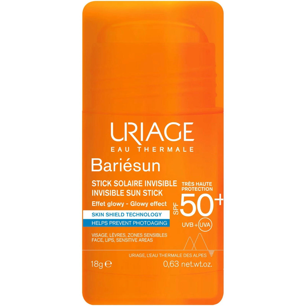 Uriage, Bariesun Invisible, Solstift, SPF50+, 18 g