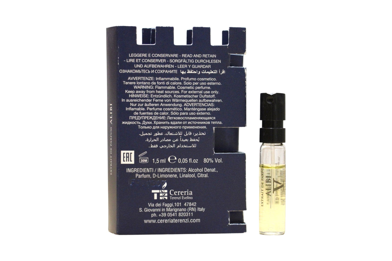 V Canto, Alibi, Extrait De Parfum, Unisex, 1.5 ml *Vial