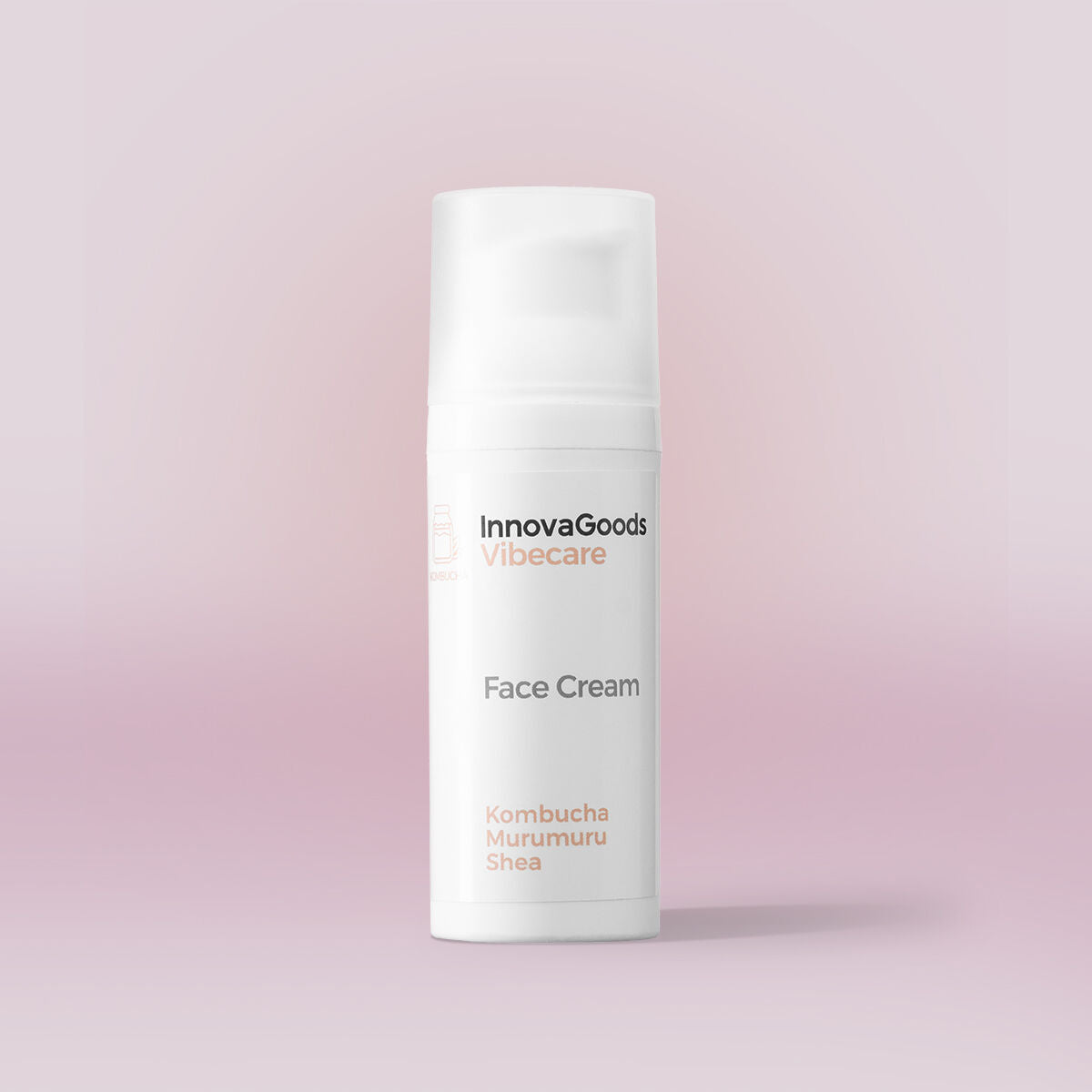 Hydrating Facial Cream Kombucha Vibecare InnovaGoods 50 ml hudplejeemballage