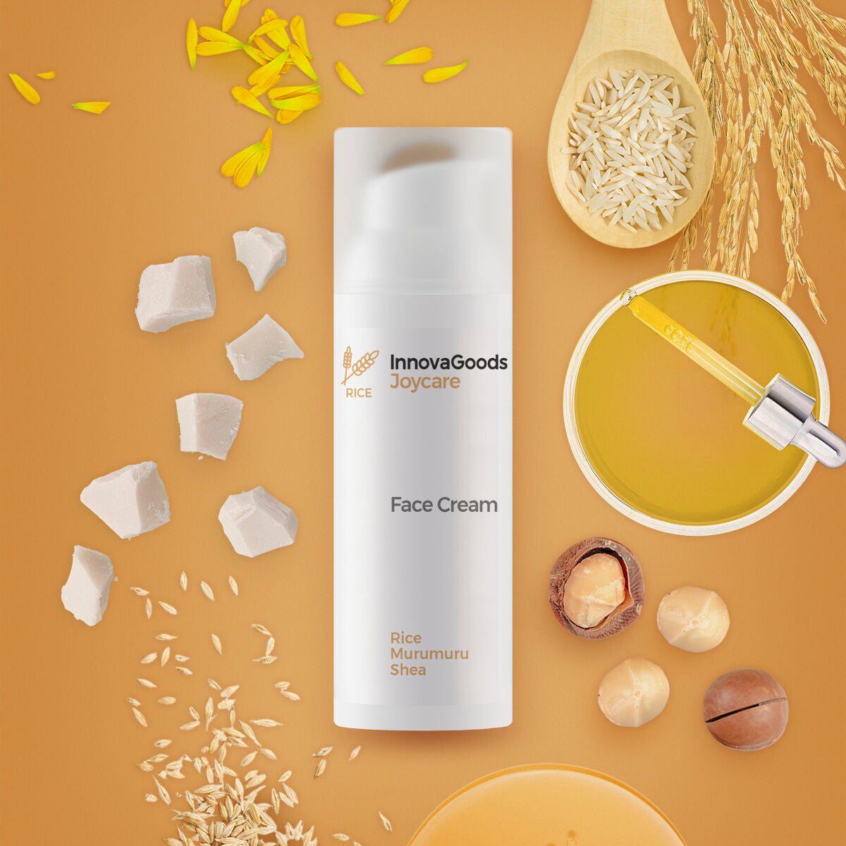 Hydrating Facial Cream Rice Joycare InnovaGoods 50 ml hudplejeemballage