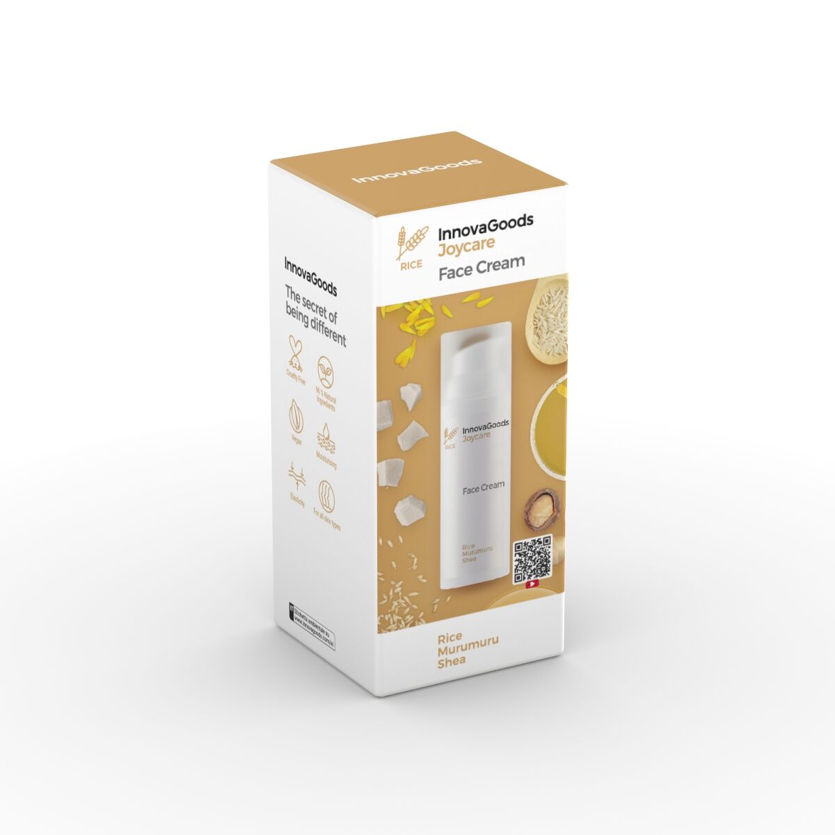 Hydrating Facial Cream Rice Joycare InnovaGoods 50 ml hudplejeemballage