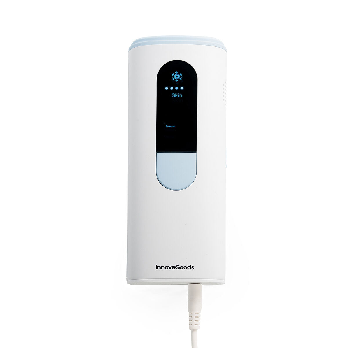 Pulsed Light Hair Remover med kølefunktion og tilbehør Kulepil InnovaGoods produktemballage