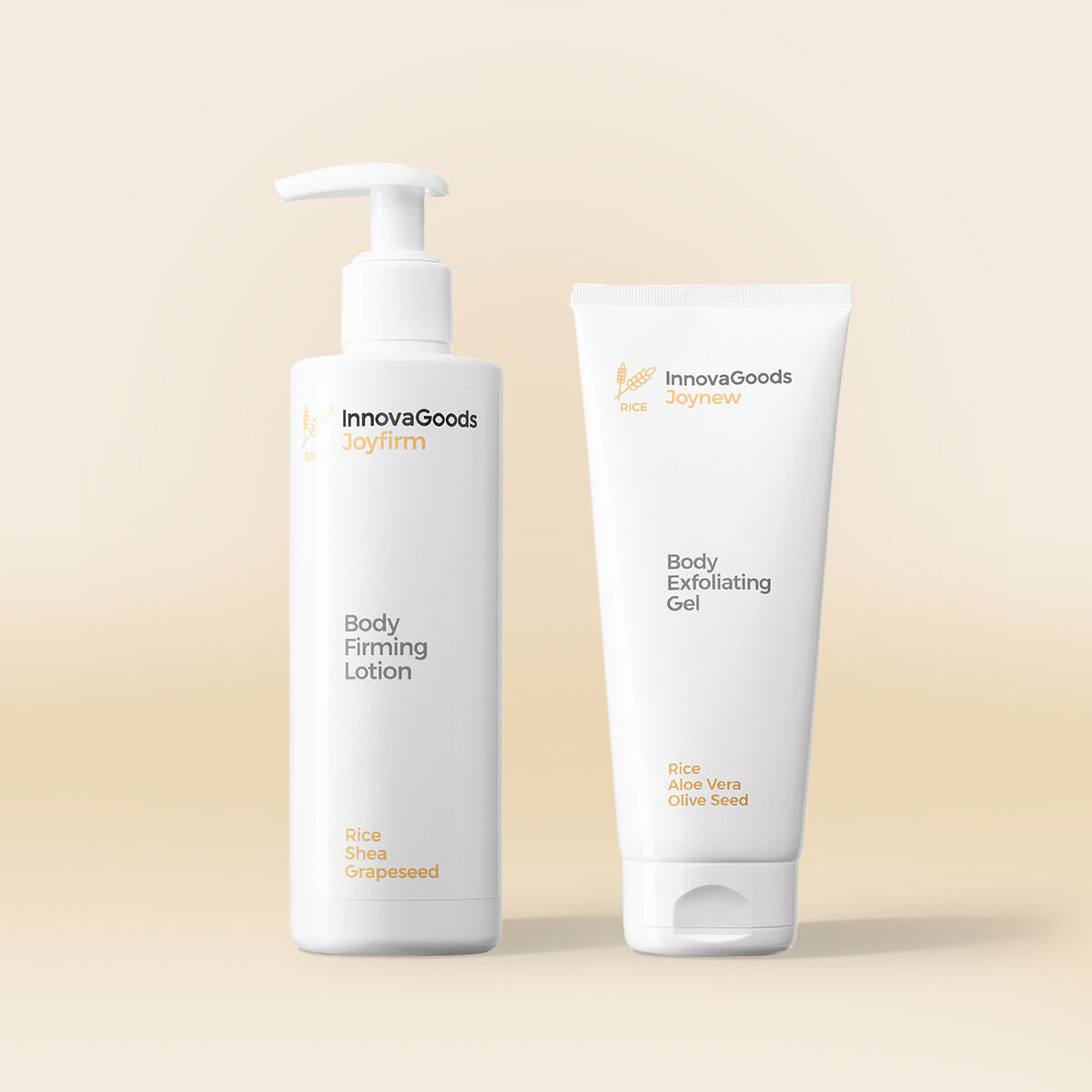 Body Care Duo Pack Rice InnovaGoods produktemballage