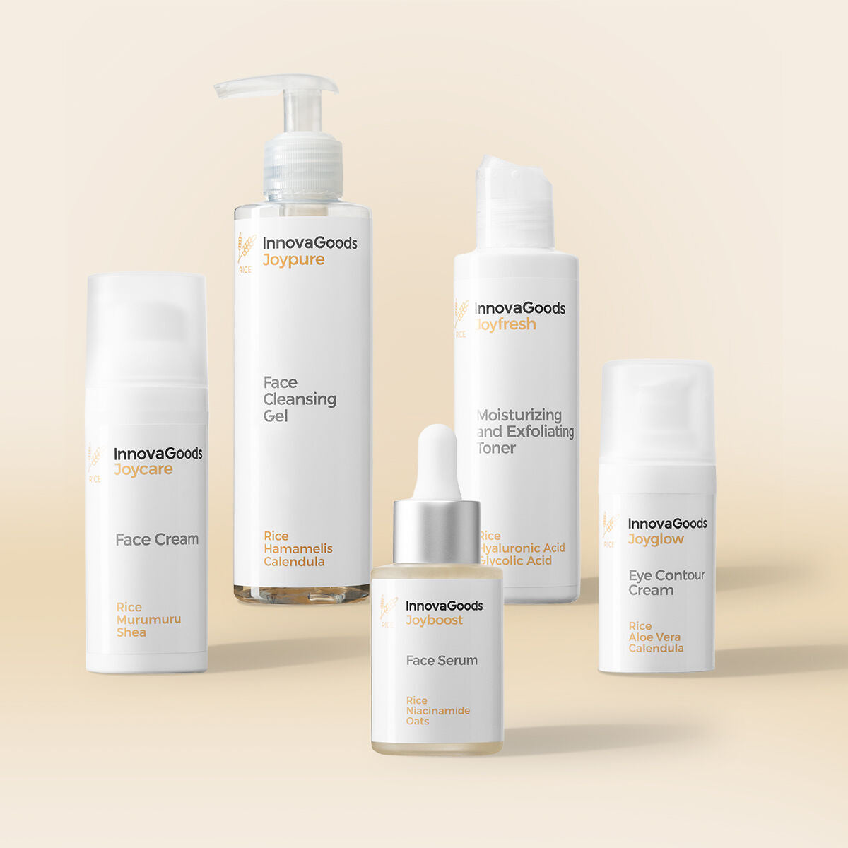 Face Rutine Pack Rice InnovaGoods produktemballage