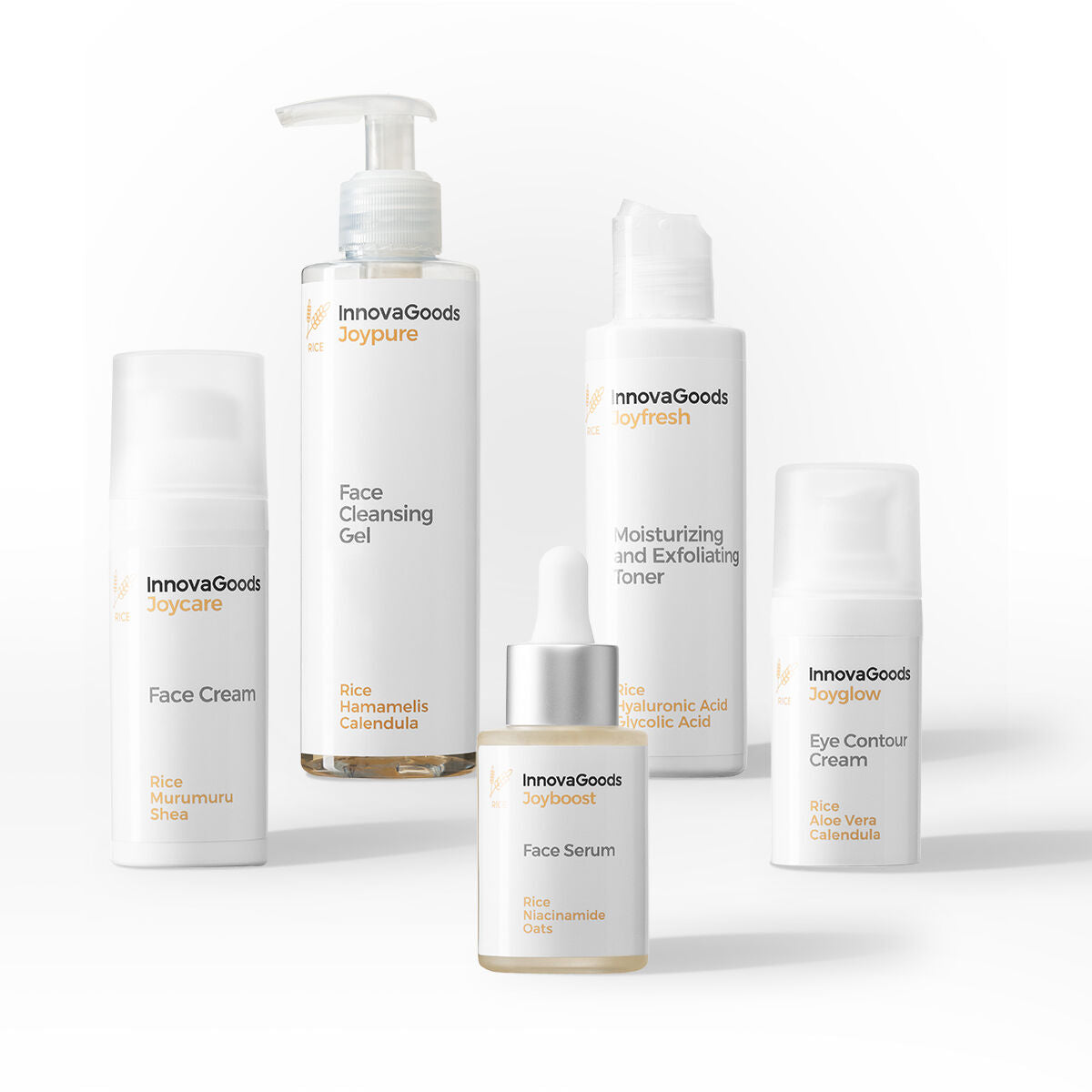 Face Rutine Pack Rice InnovaGoods produktemballage