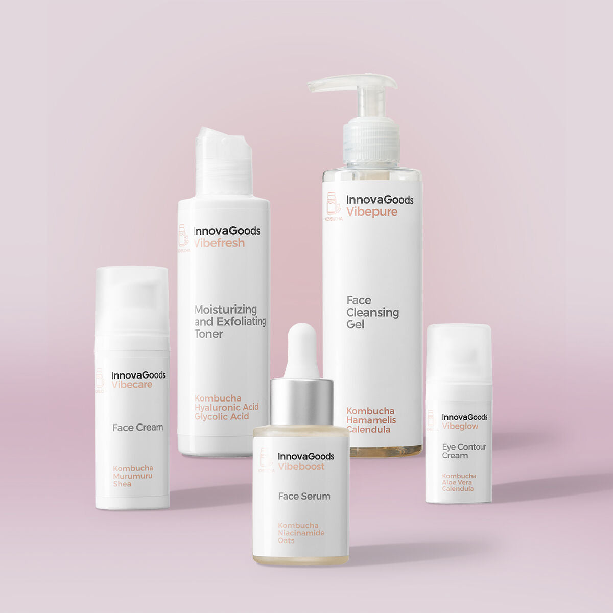 Face Rutine Pack Kombucha InnovaGoods for Women produktemballage