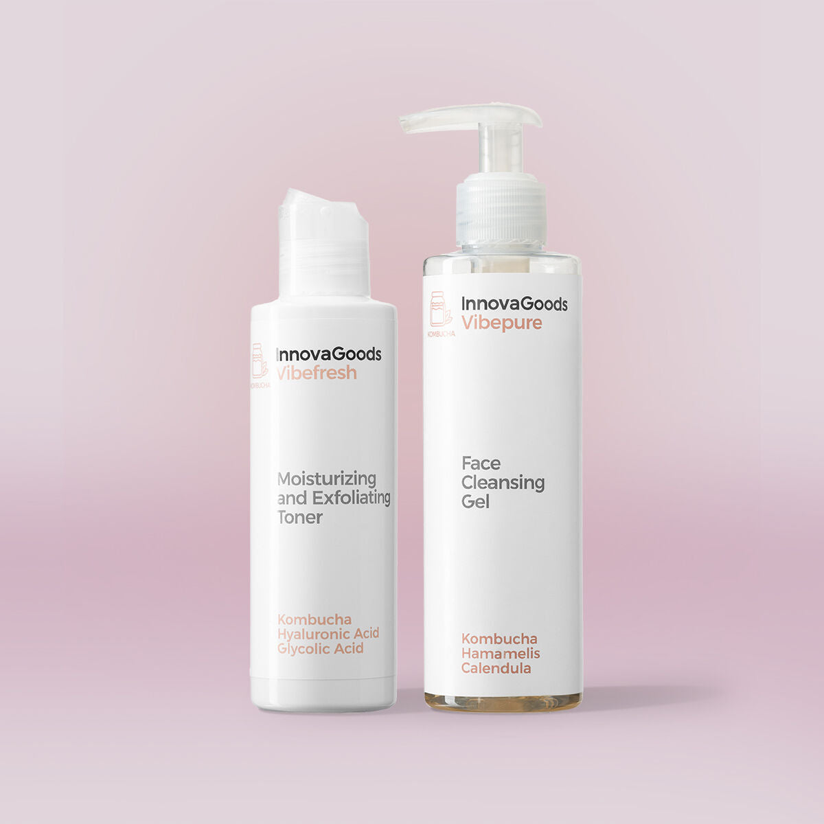 Face Cleansing Duo Pack Kombucha InnovaGoods produktemballage