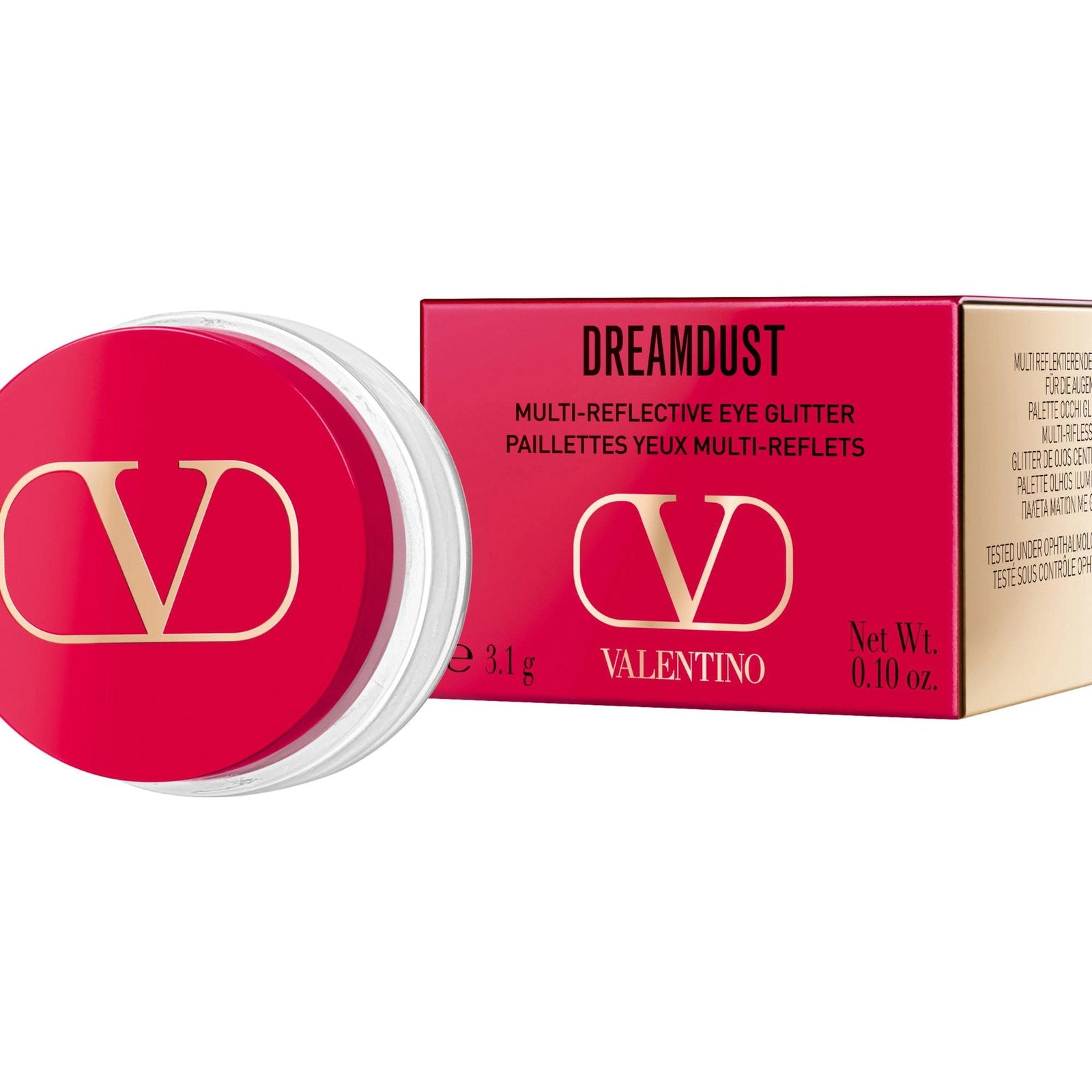Valentino, Dreamdust, Loose Glitter Eyeshadow, 01, Silver, 3.1 g