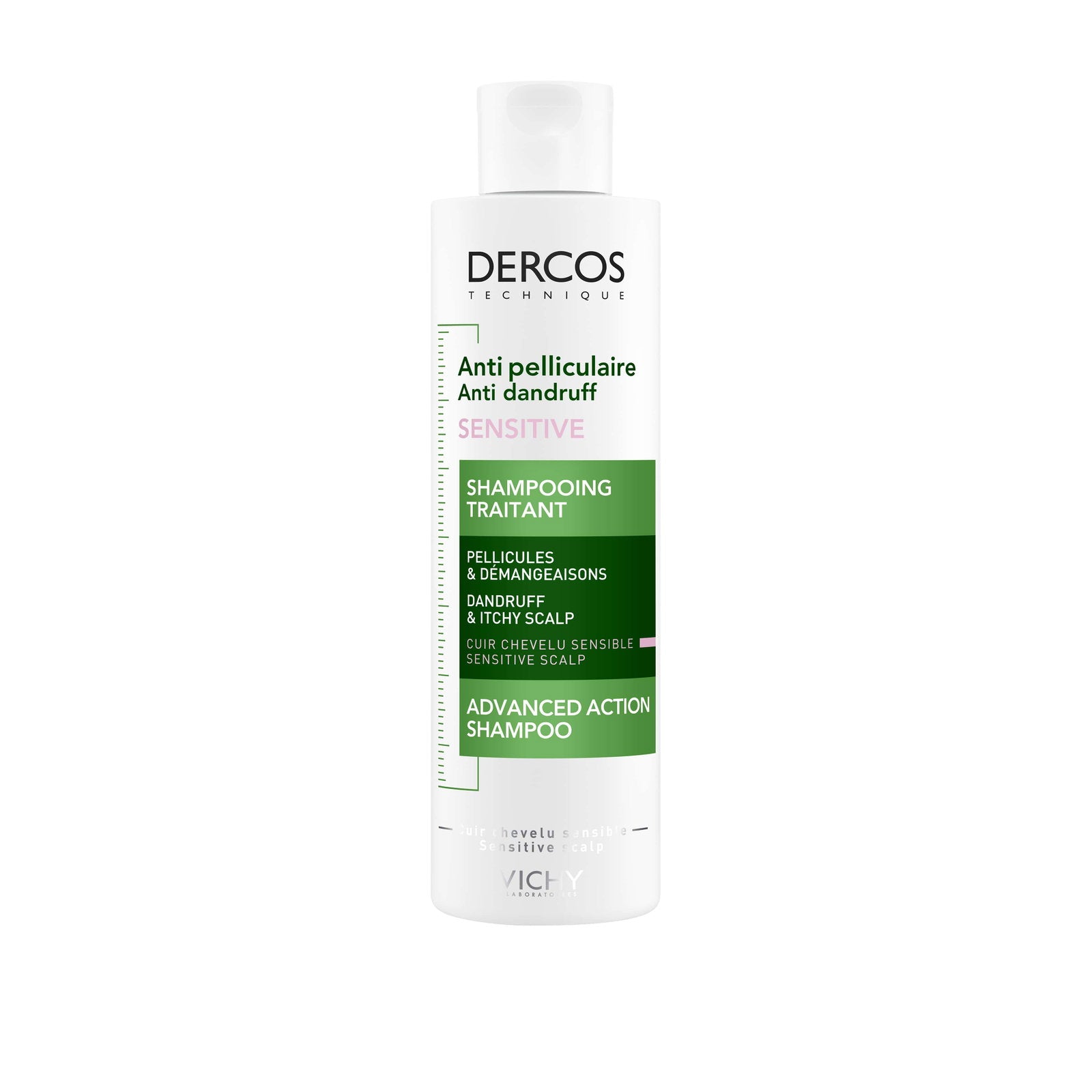 Vichy, Dercos Sensitive, Hair Shampoo, Anti-Dandruff, 200 ml