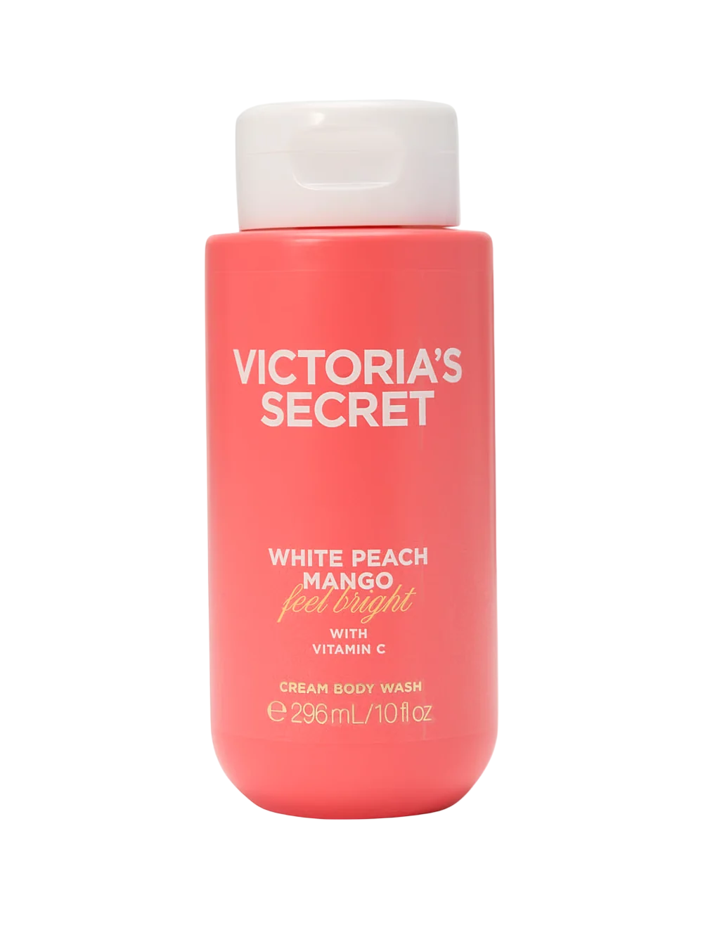 Victoria's Secret White Peach Mango Feel Bright Cremet kropsvask med C-vitamin, 296 ml