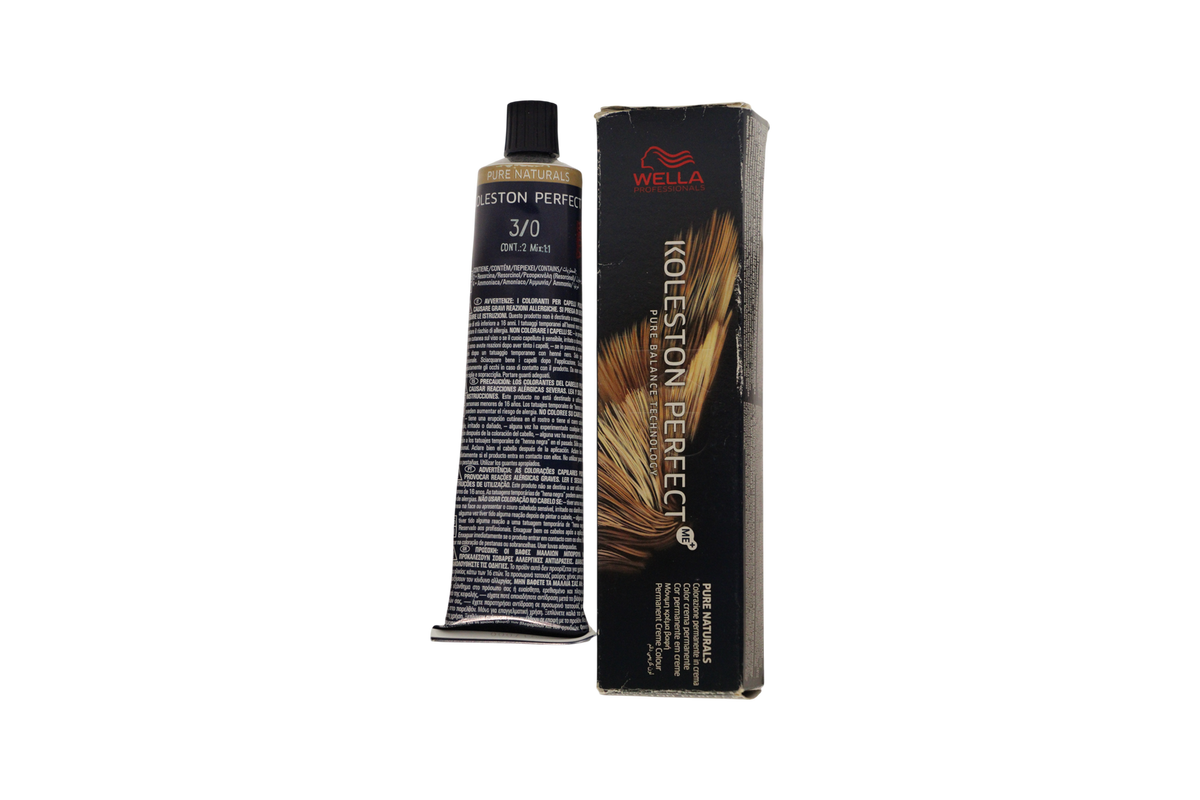 Wella Professionals Koleston Perfect Me+ Permanent hårfarve 3/0 Mørkebrun 60 ml Tester